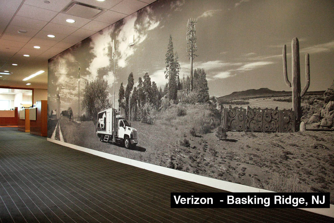 Mural on canvas printed for the Verizon Wireless headquarters in New Jersey. 