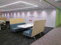 Large wall graphic installation at Verizon offices.