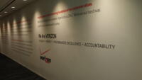 Another large wall graphic at the Verizon Wireless Office in NYC.